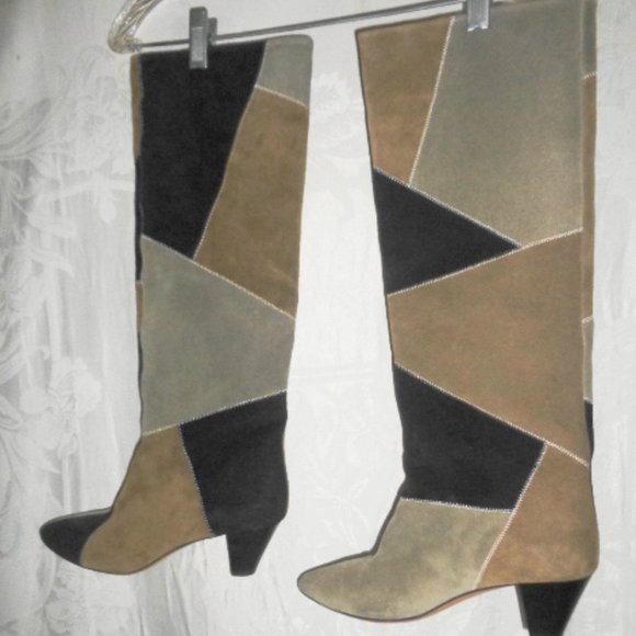 ISABEL MARANT ETOILE Patchwork Boots 38 7.5 $715 - Picture 3 of 7